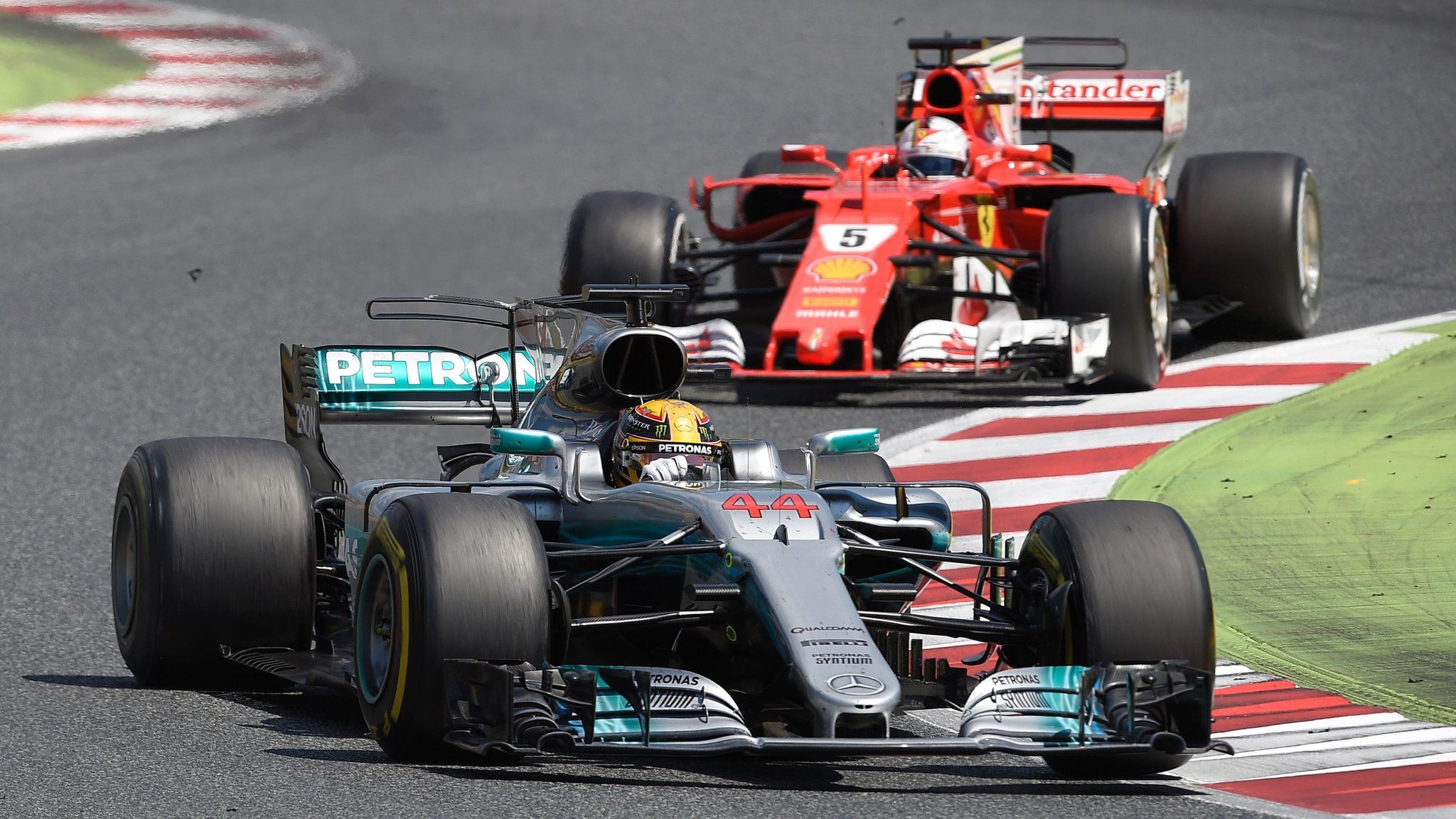 Lewis Hamilton in action for Mercedes