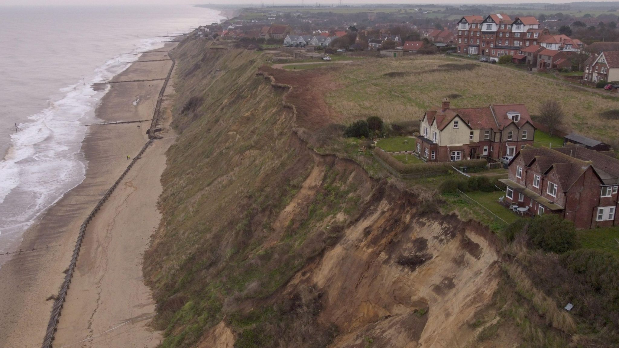 Cliff at Mundesley beach