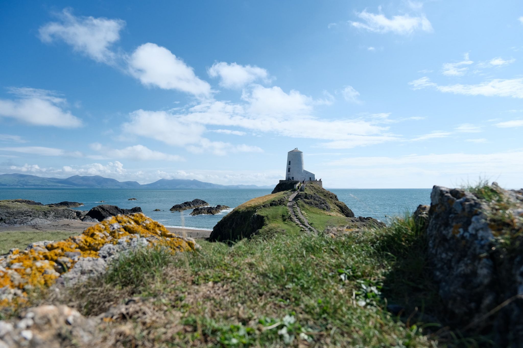 The lighthouse on Ynys Llanddwyn
