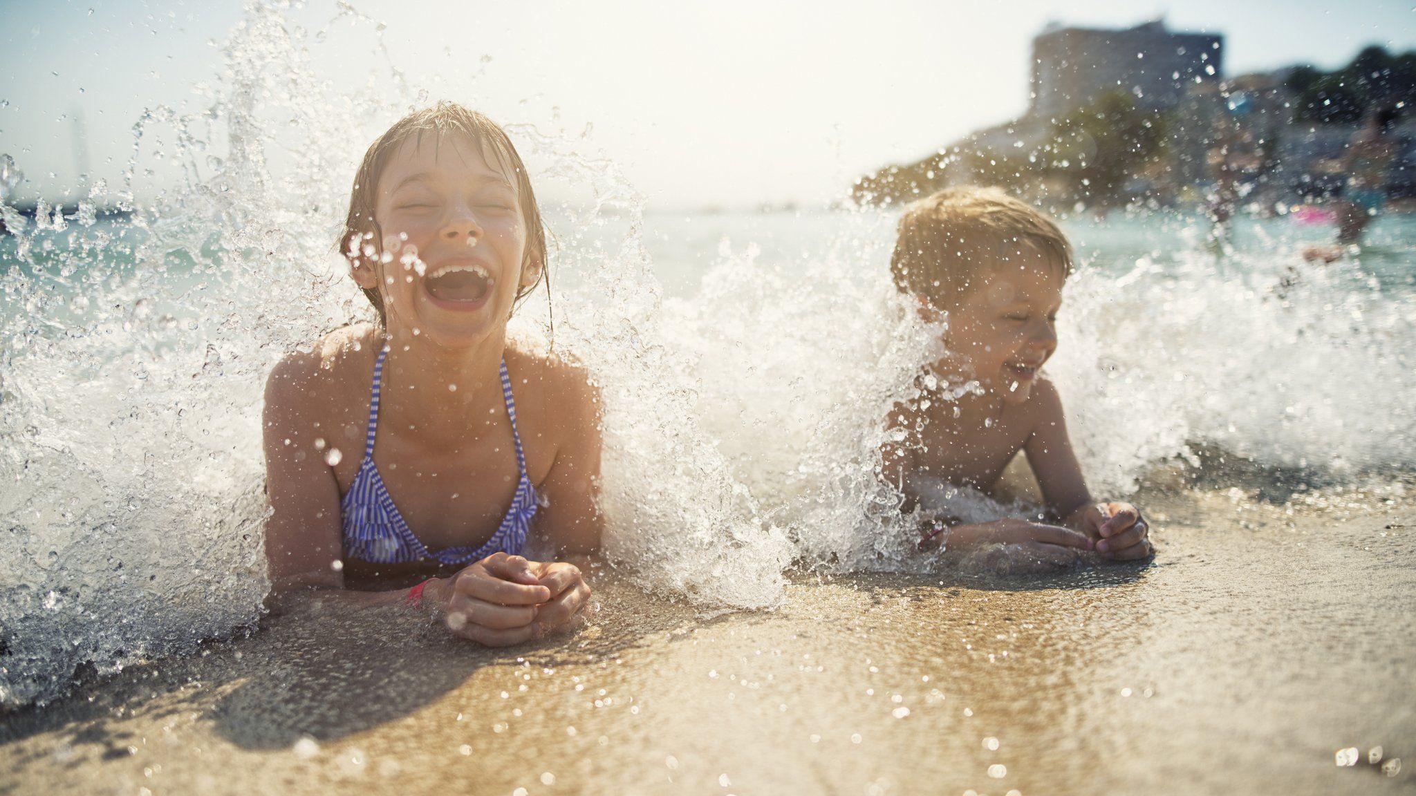 Children on a beach