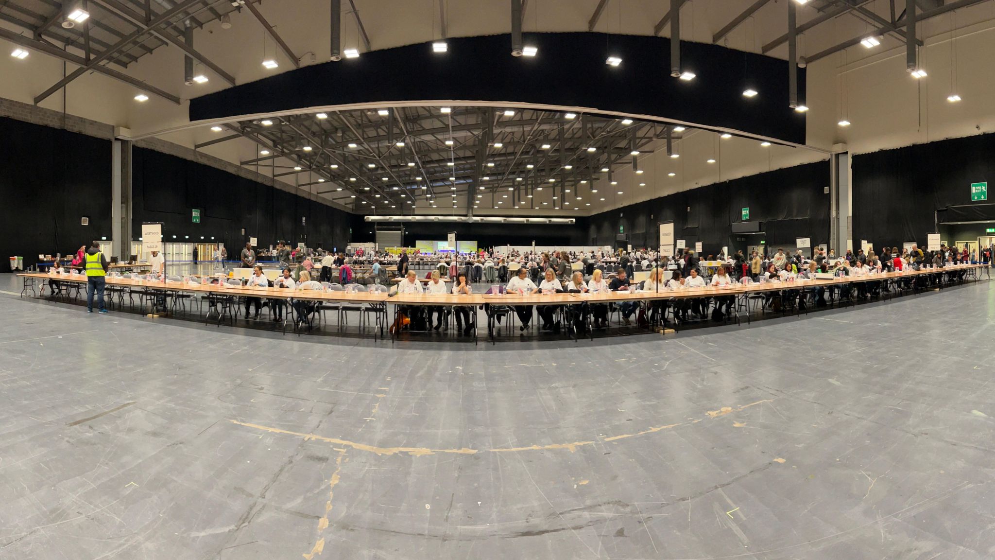 Election count staff in Coventry