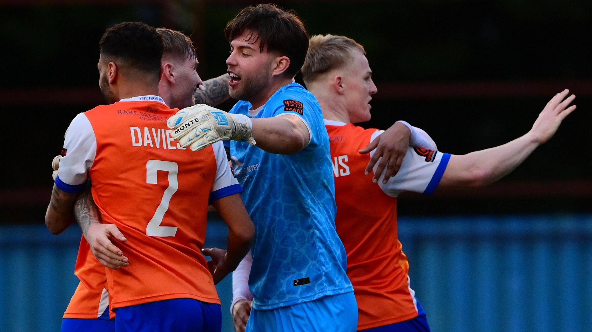 Braintree Town players celebrate