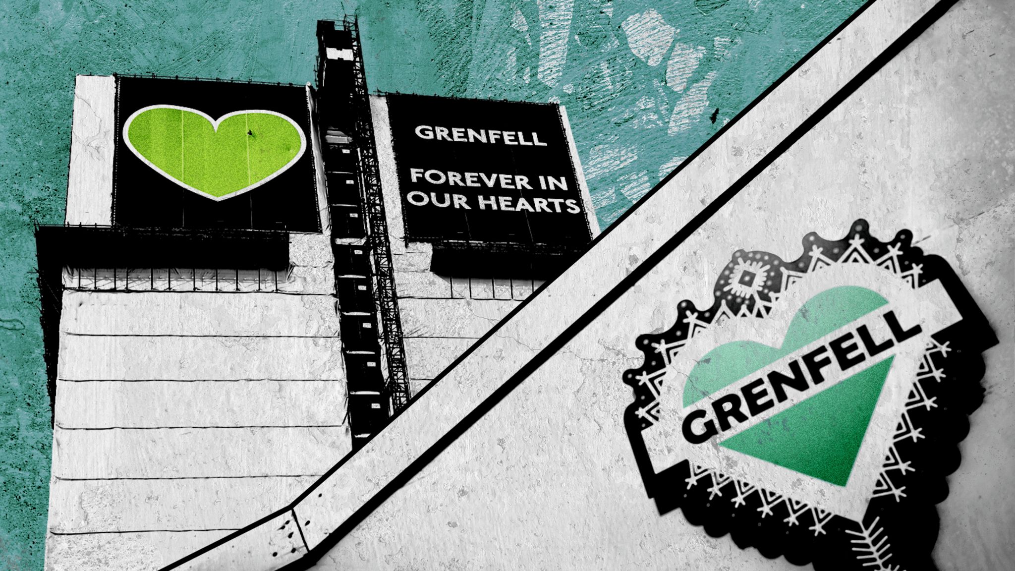 Designed image of Grenfell Tower