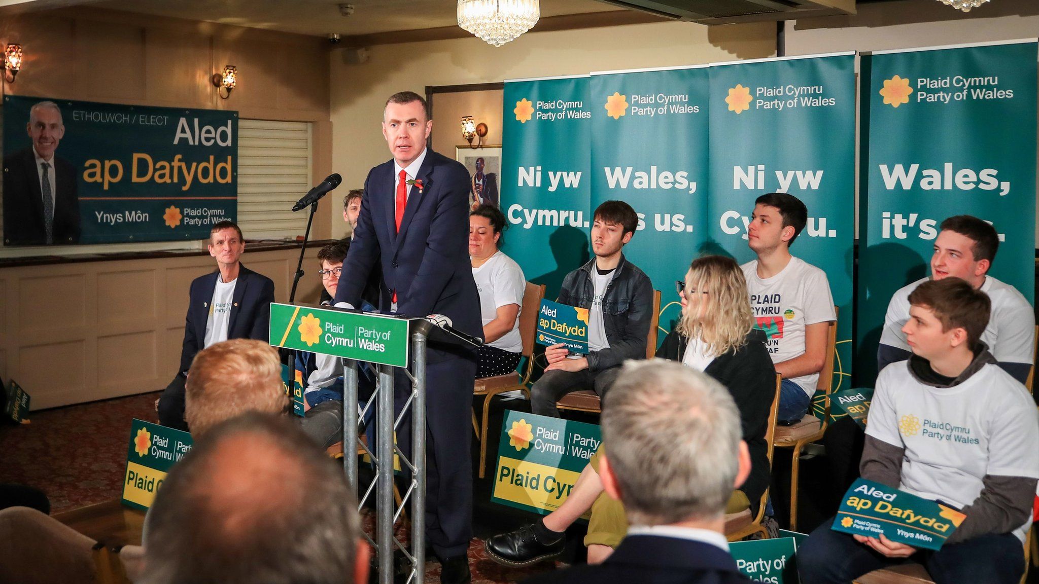 Adam Price at campaign launch