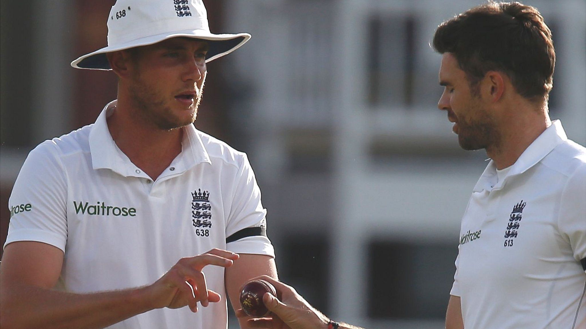 Stuart Broad and James Anderson on day four
