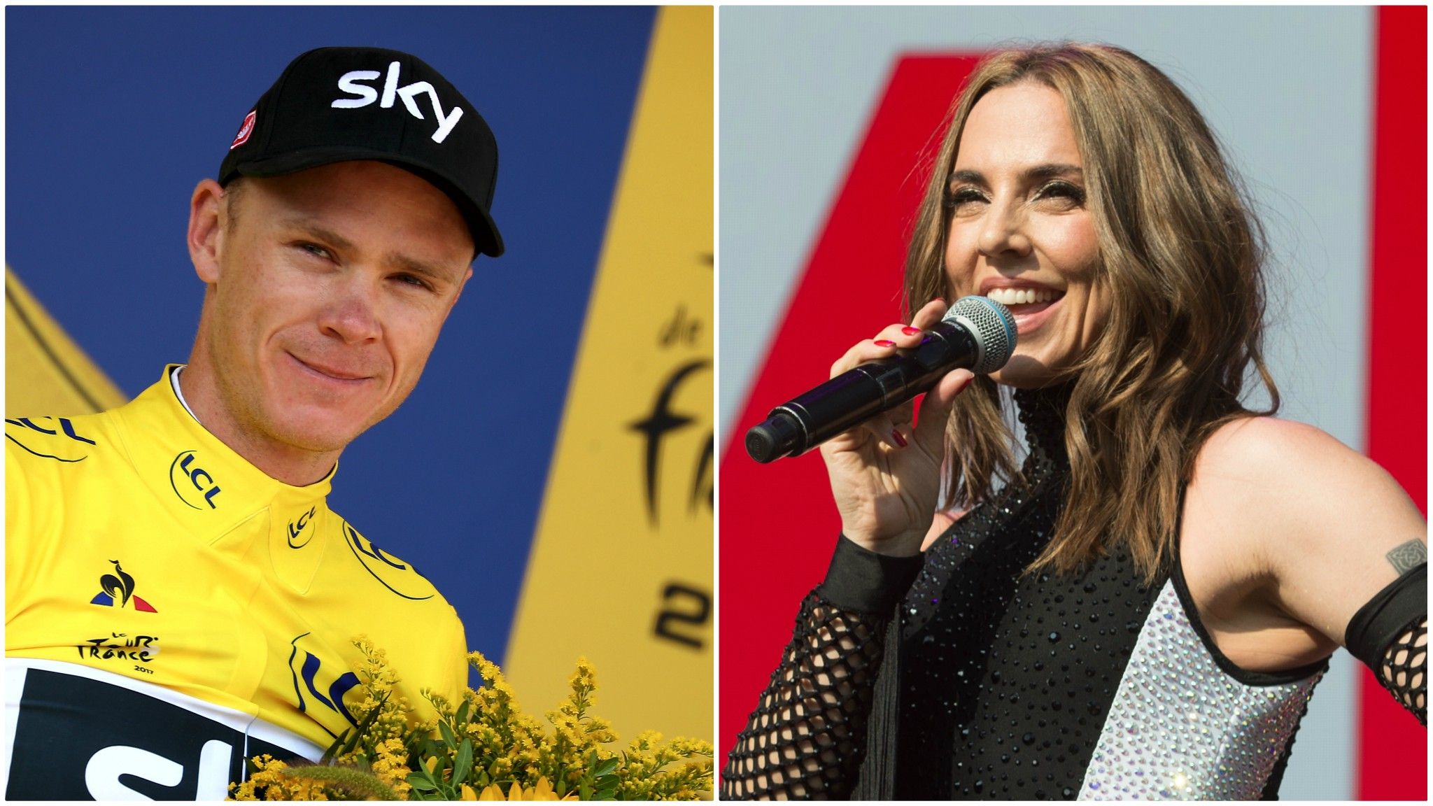 Chris Froome and Mel C