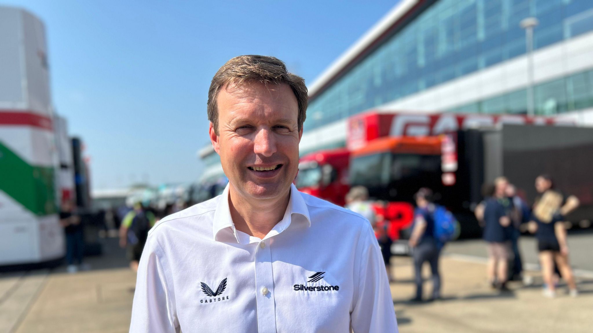 Stuart Pringle, managing director of Silverstone, pictured in the racing circuit's paddock 