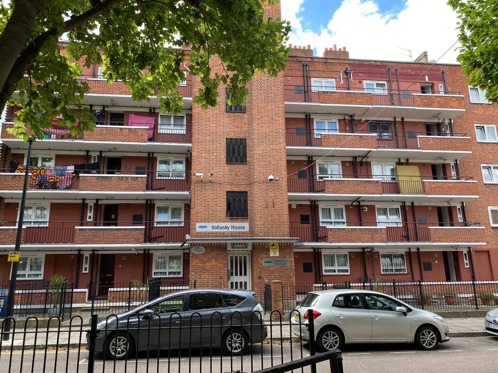Housing block in east London 