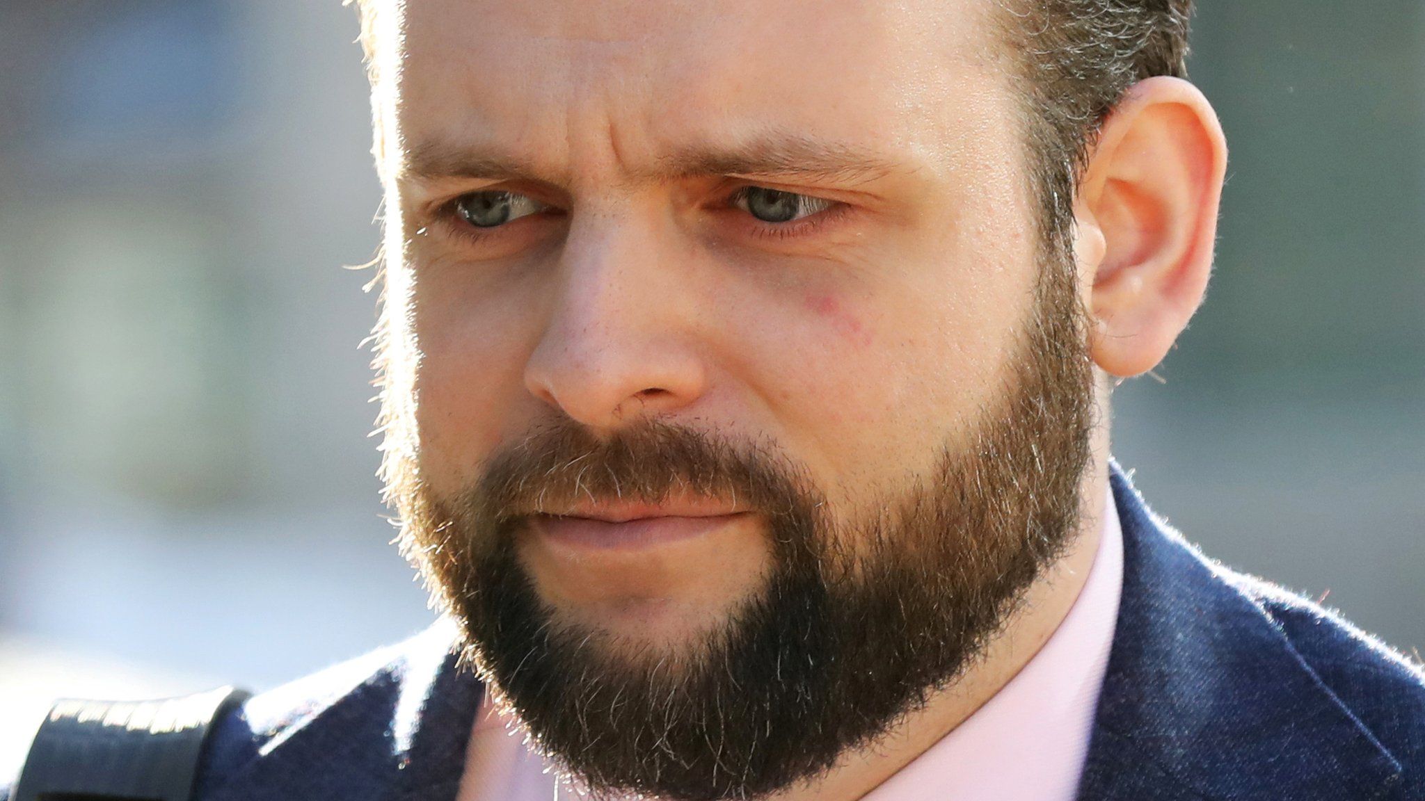 Joshua Boyle arrives for the first day of his trial at the courthouse in Ottawa, Ontario, Canada, March 25, 2019