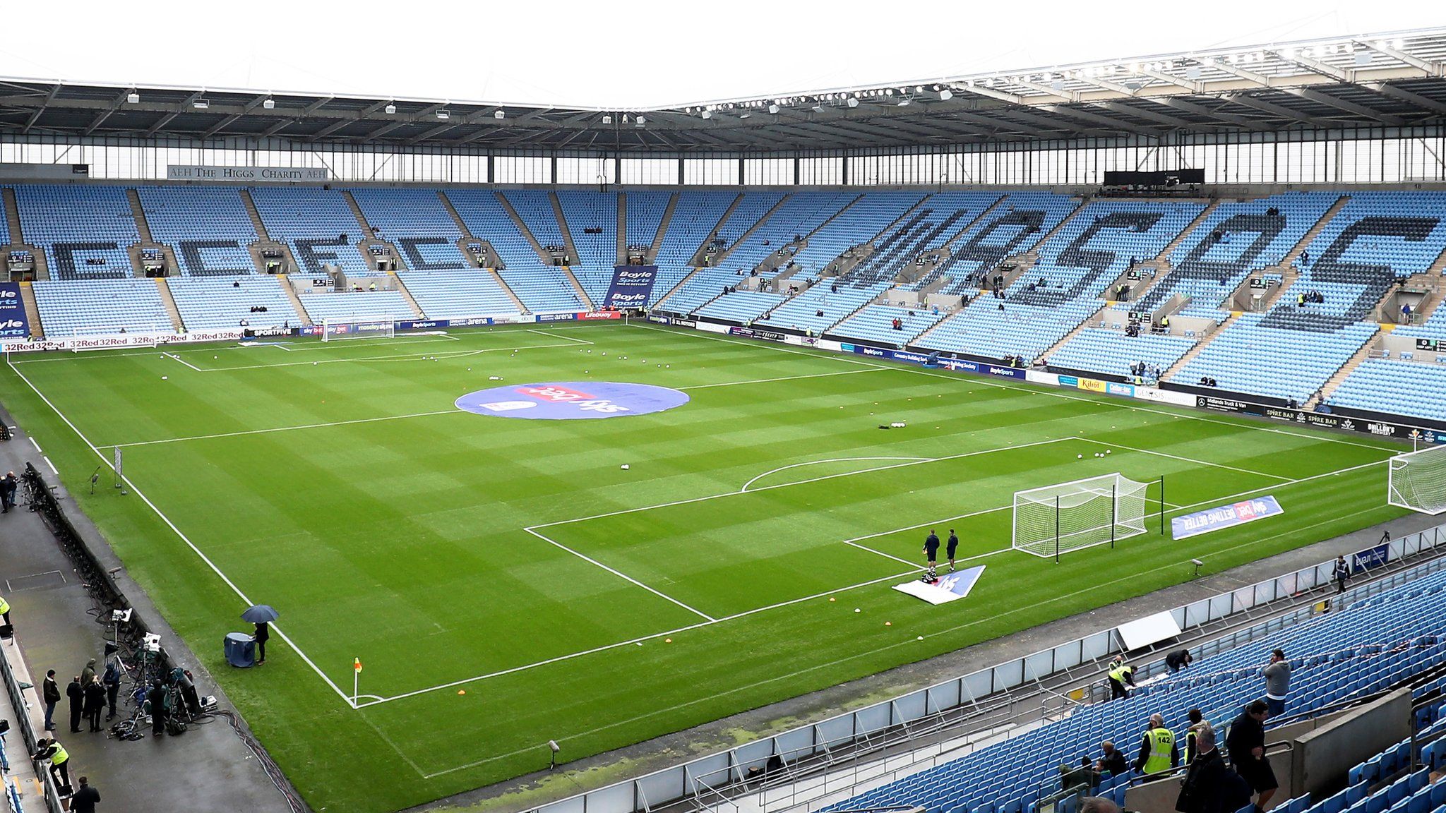 Work Starts On Damaged Coventry Building Society Arena Pitch - BBC News