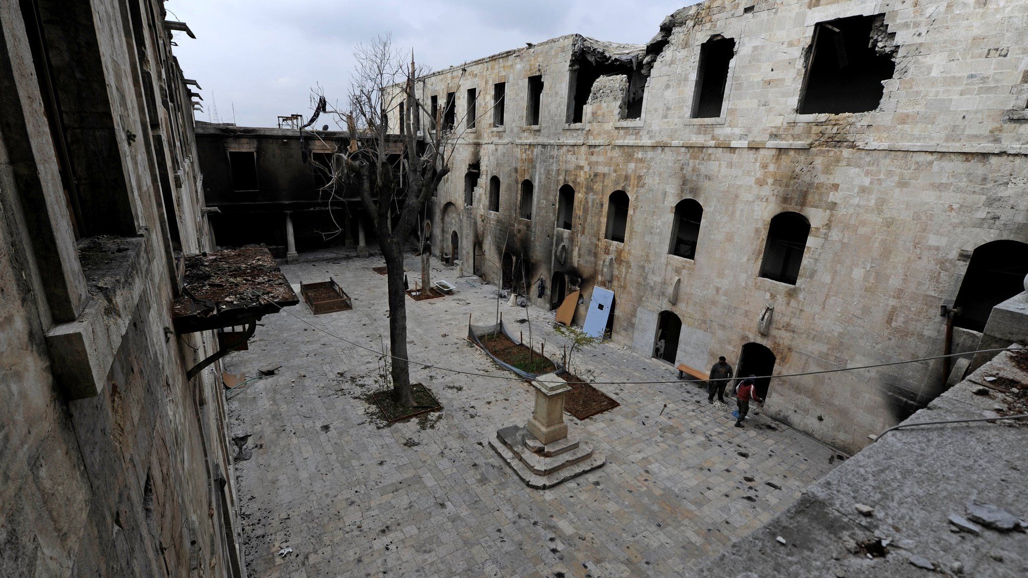 Al-Shibani School in ruins