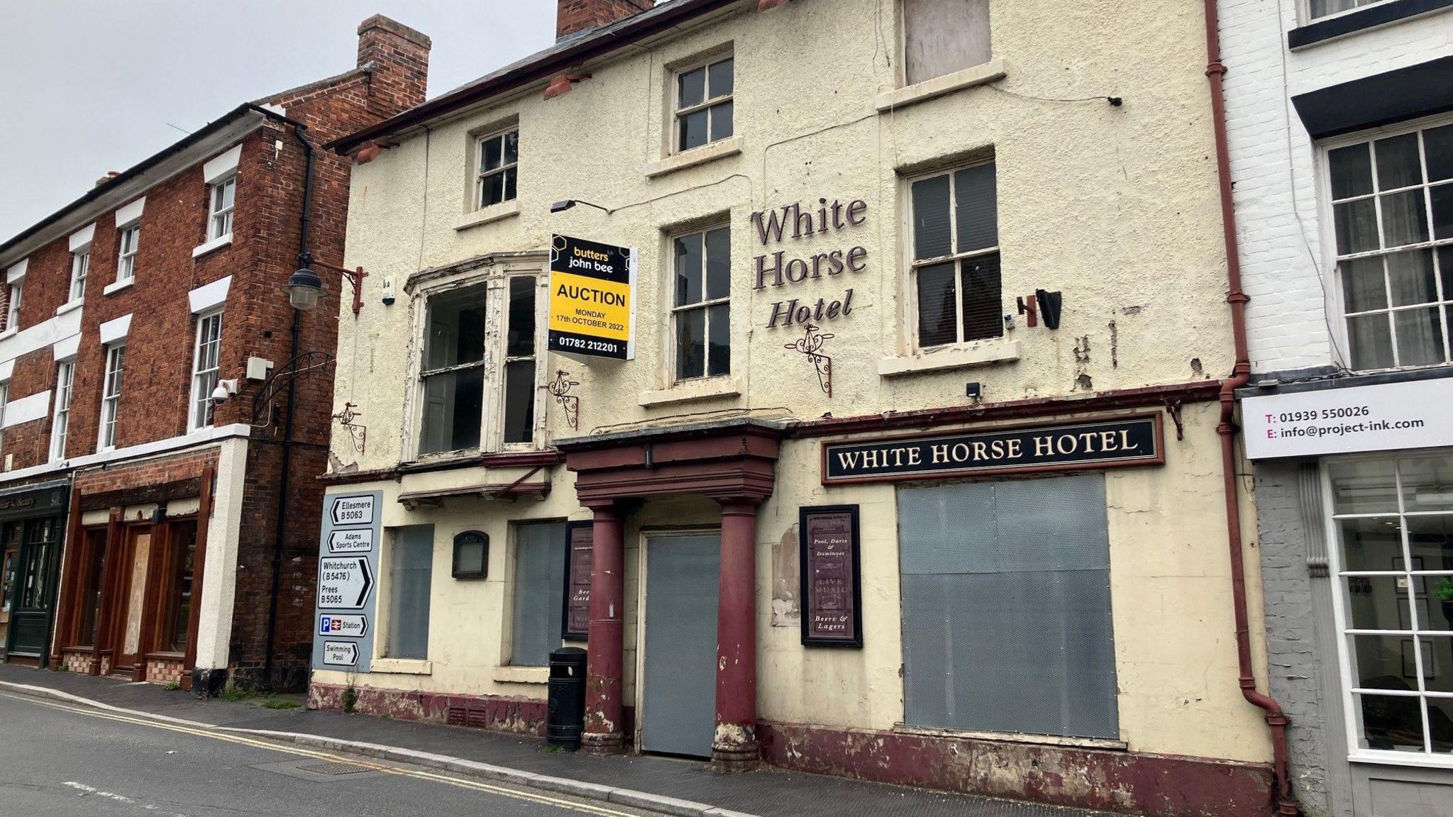 The White Horse Hotel in Wem