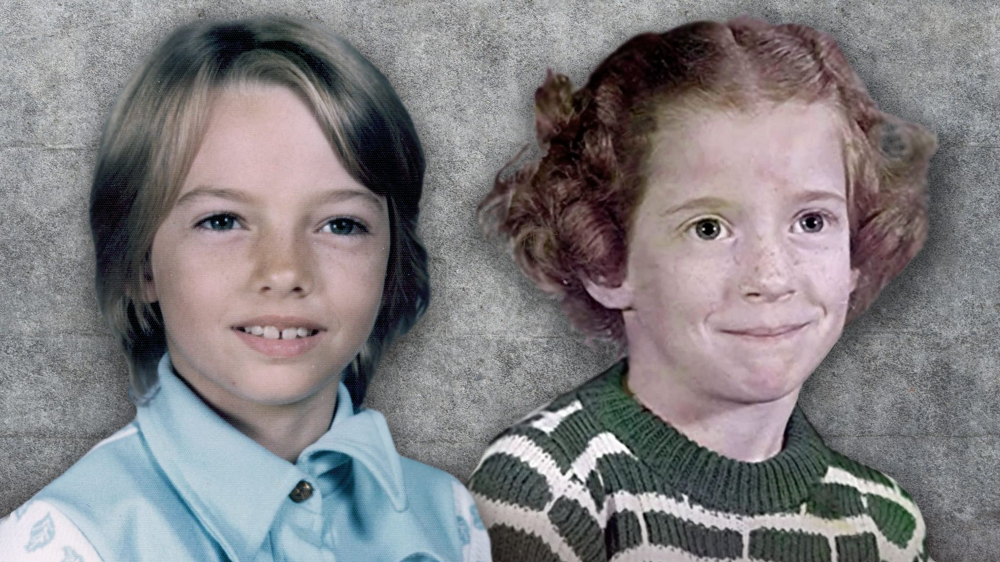 Lisa Montgomery and her half-sister Diane Mattingly as children