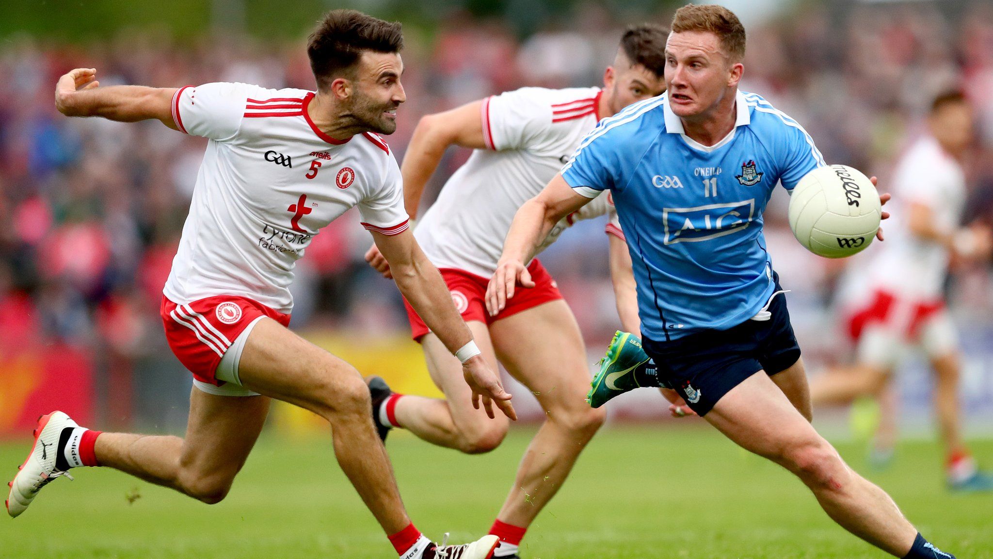 Action from Tyrone against Dublin