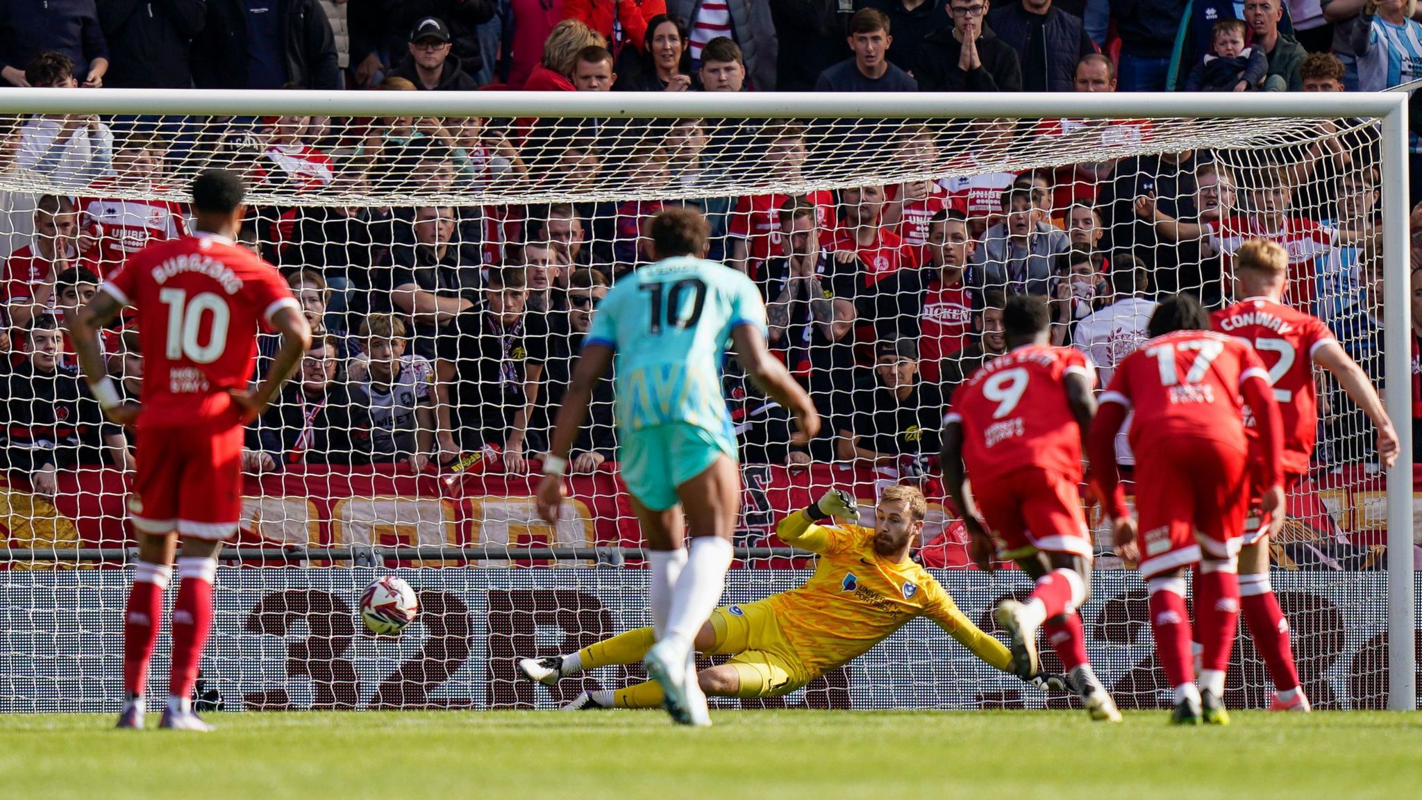 Tommy Conway scores a late penalty for Middlesbrough