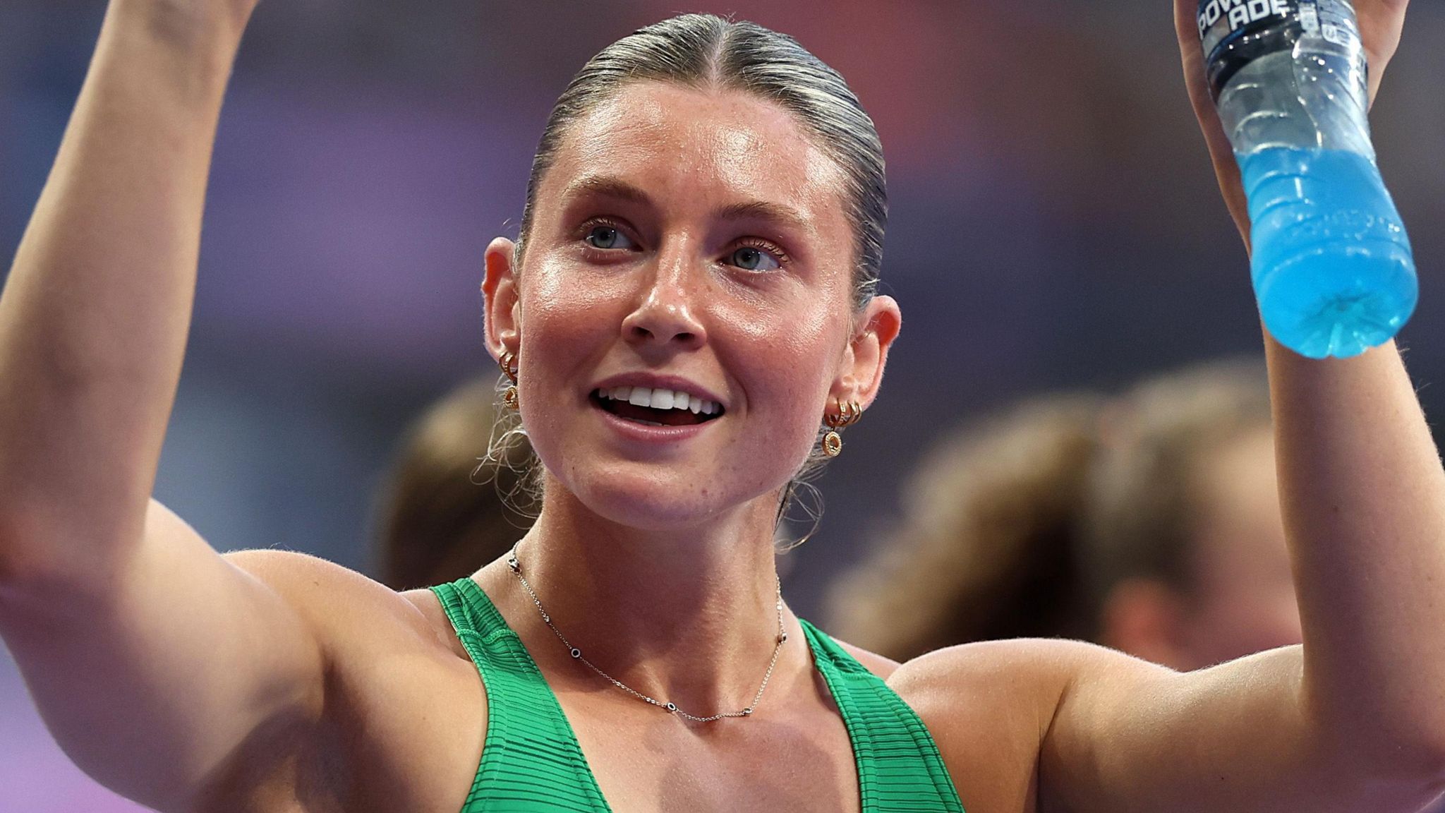 Olympic heptathlon Kate O'Connor finishes 14th in first Games BBC Sport