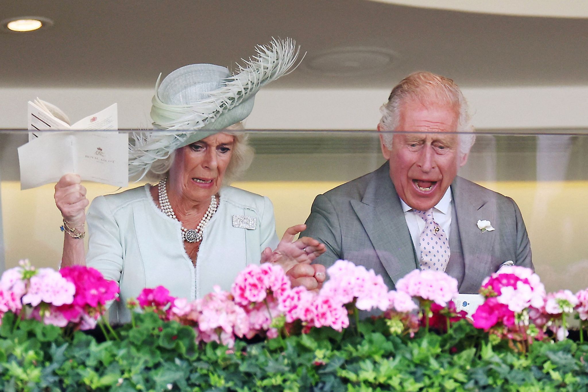 Queen Camilla and King Charles watched Desert Hero win last year