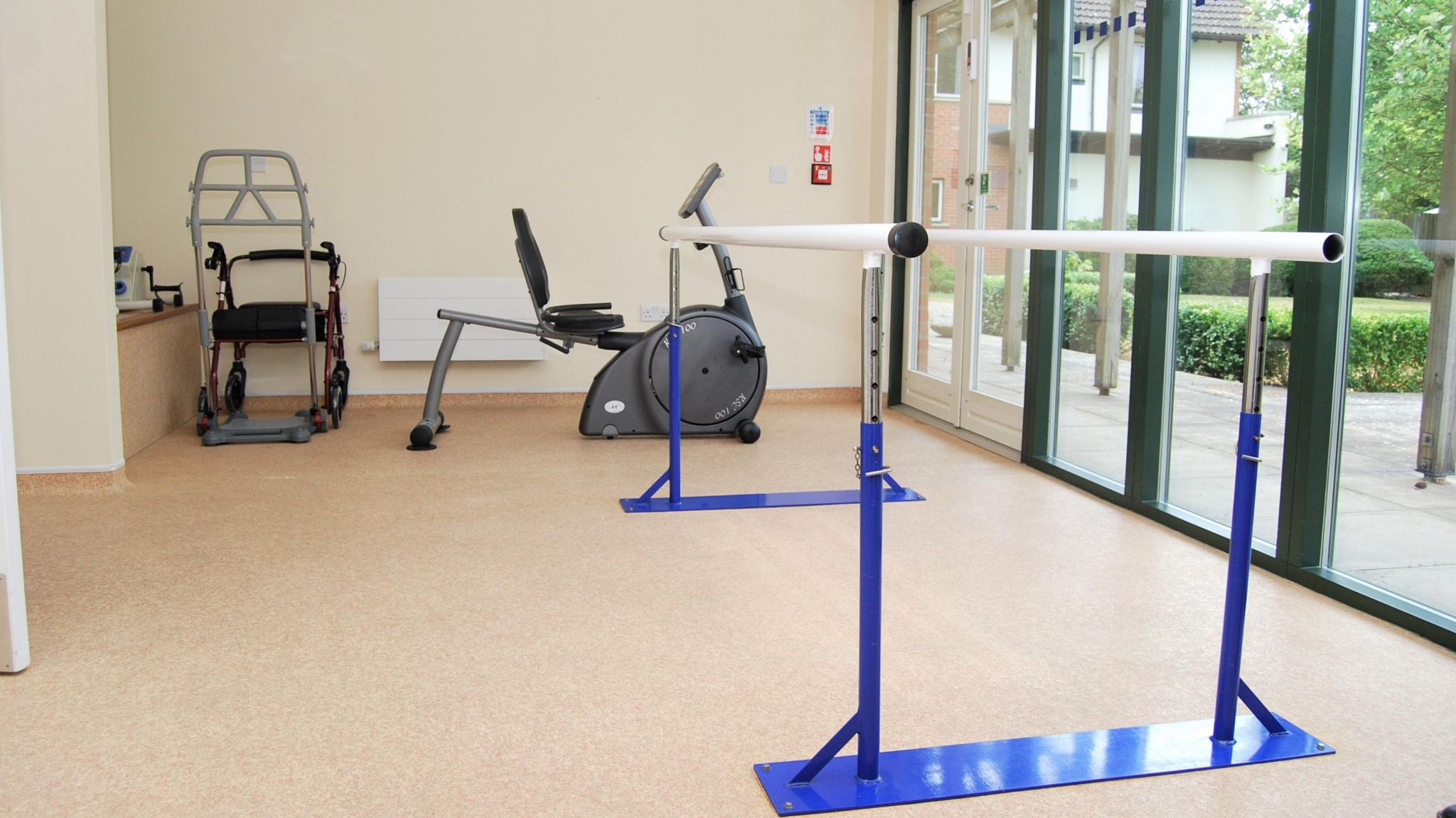 Physiotherapy room in a care facility