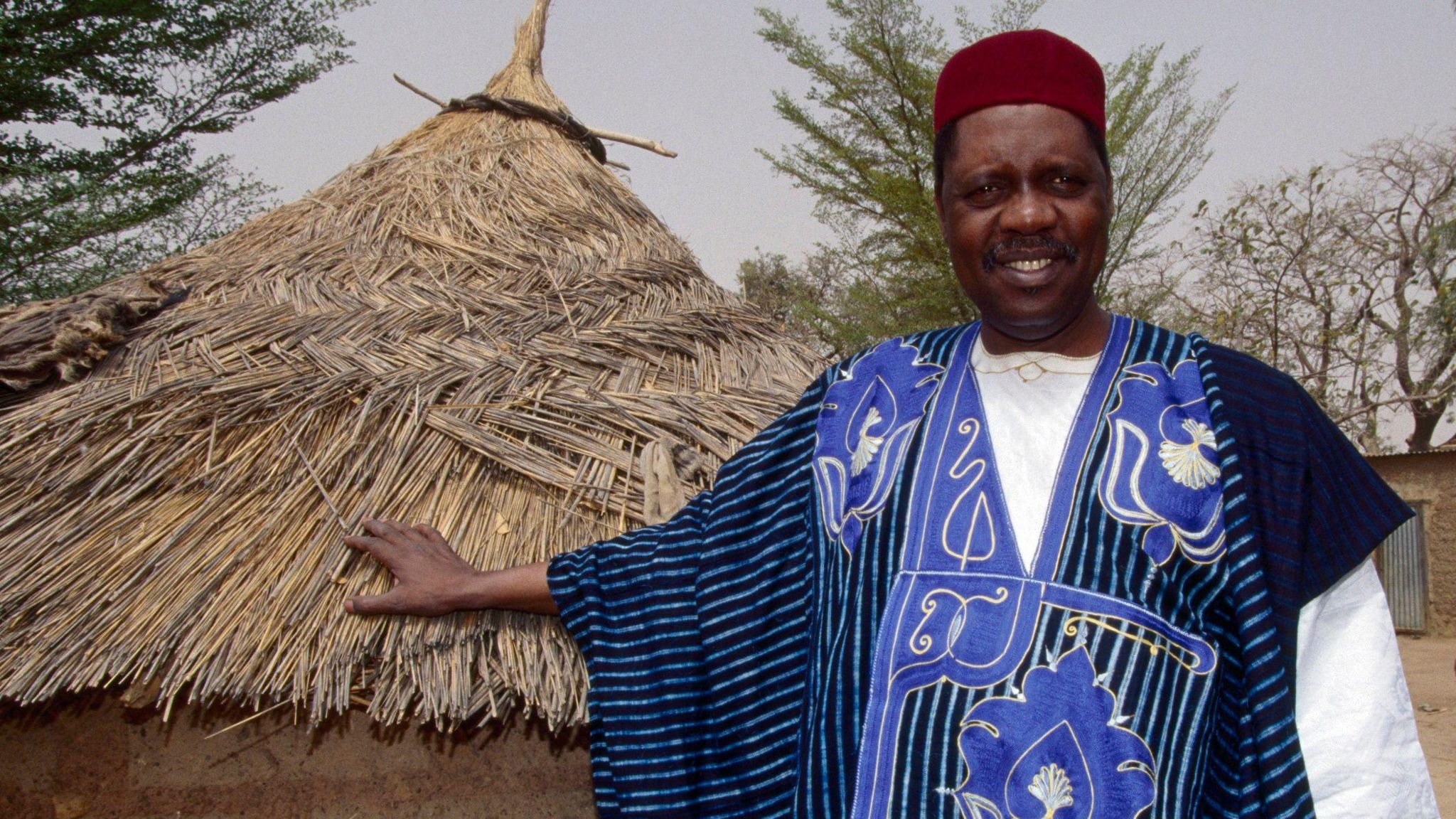 Issa Hayatou pictured in traditional clothing in Cameroon