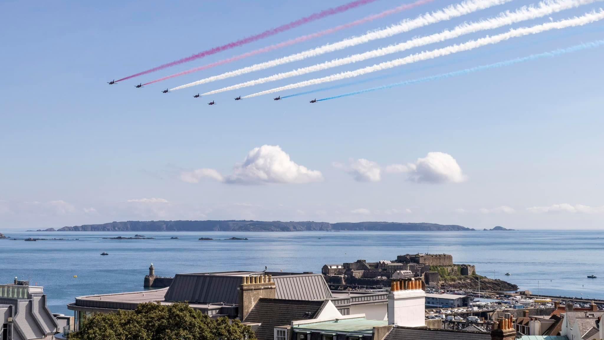 Red Arrows in Guernsey