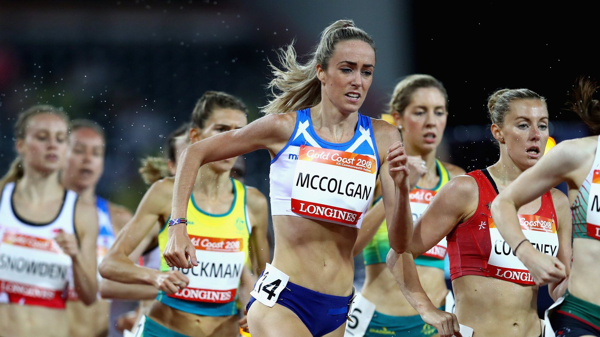 Eilish McColgan in action at the 2018 Commonwealth Games