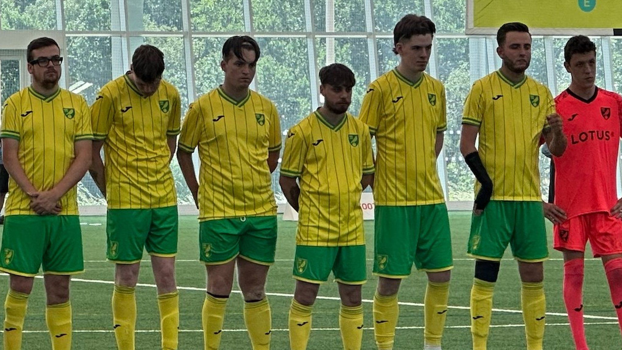 Norwich playing football in the Cerebral Palsy Cup
