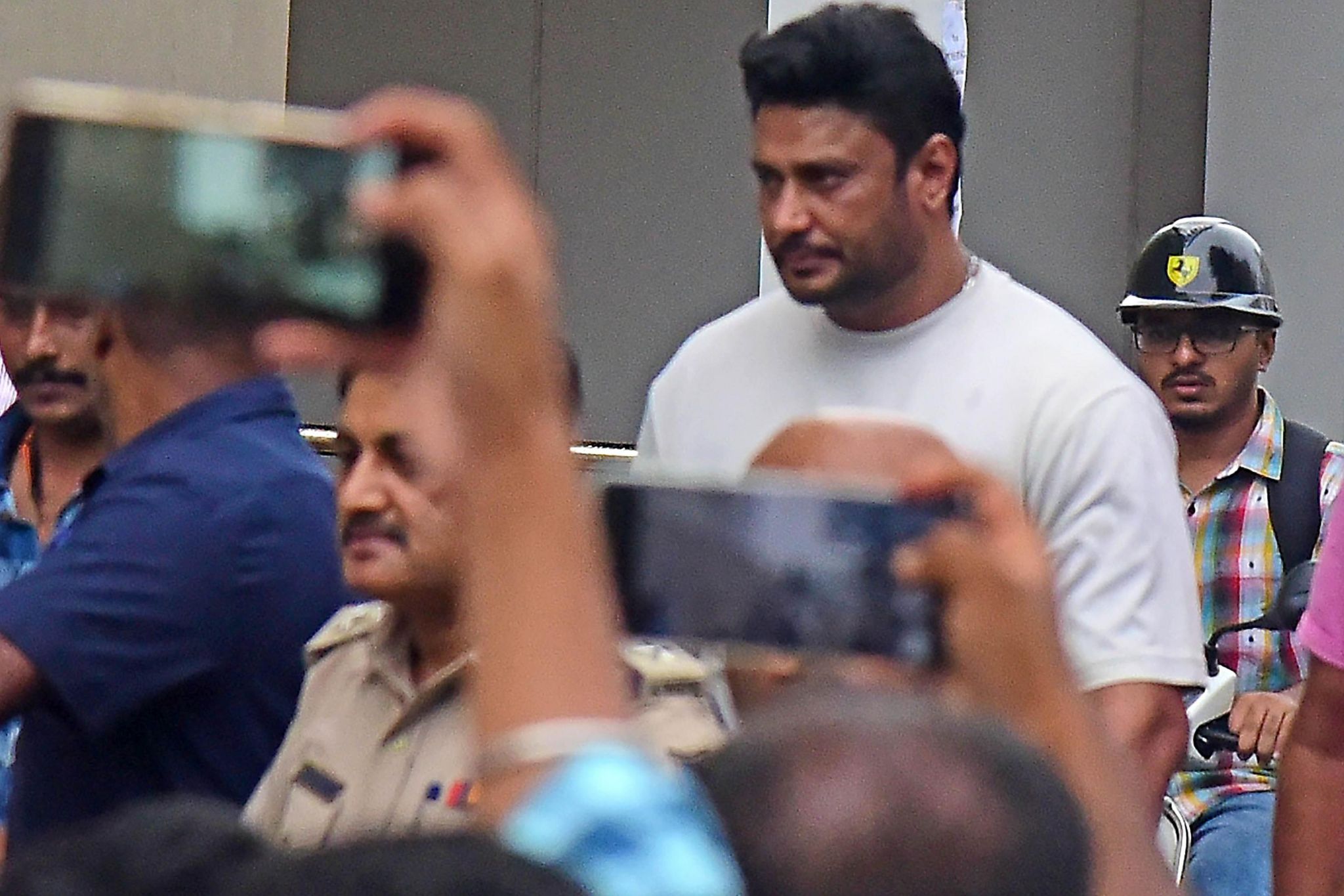 Actor Darshan being arrested