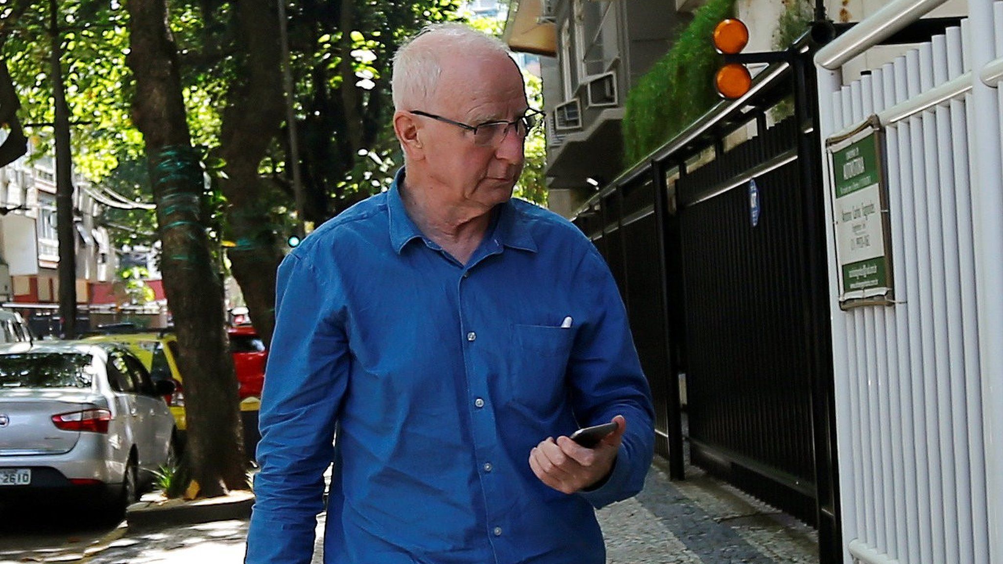 Pat Hickey after leaving jail in Brazil