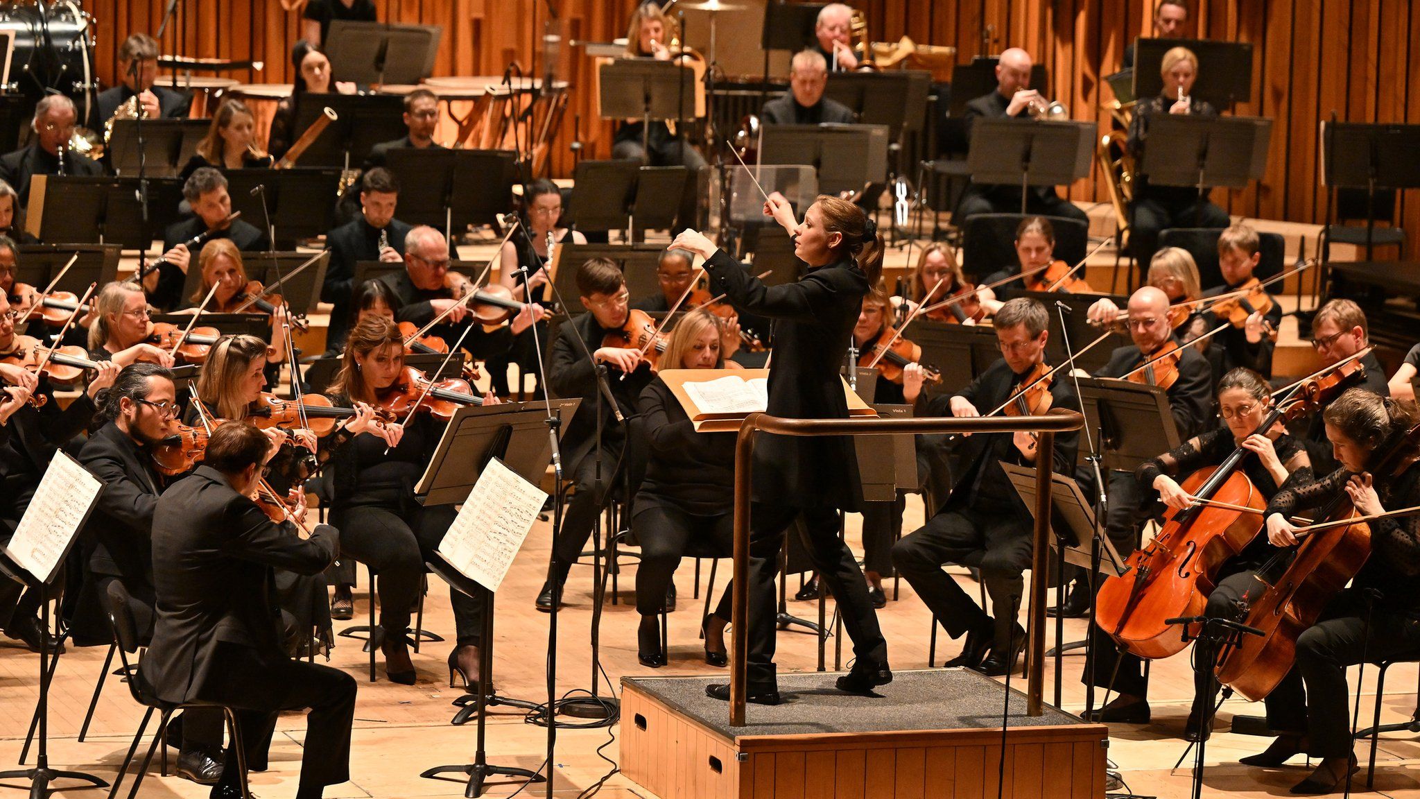 The BBC Symphony Orchestra conducted by Gemma New with Lise de la Salle on piano perform John Adams The Chairman Dances, George Gershwin Piano Concerto in F major, Valerie Coleman Umoja (Anthem of Unity) (UK premiere), Samuel Barber Symphony No 1 in the Barbican Hall on Friday 24 February 2023