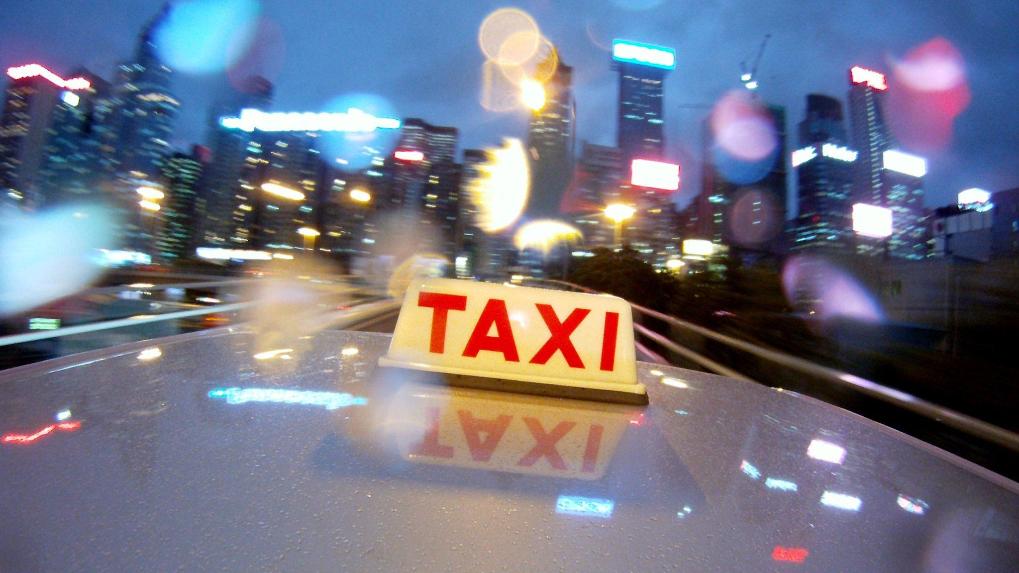 File image from Hong Kong taxi