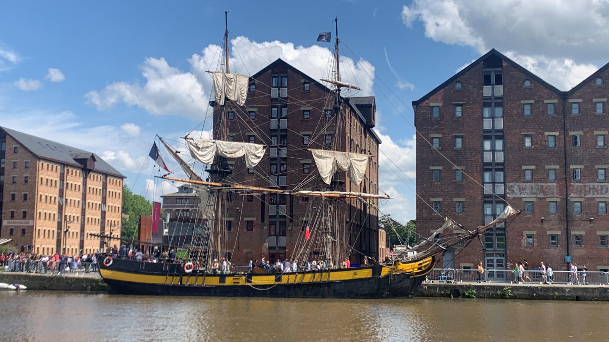 Tall ship Phoenix at Gloucester Docks