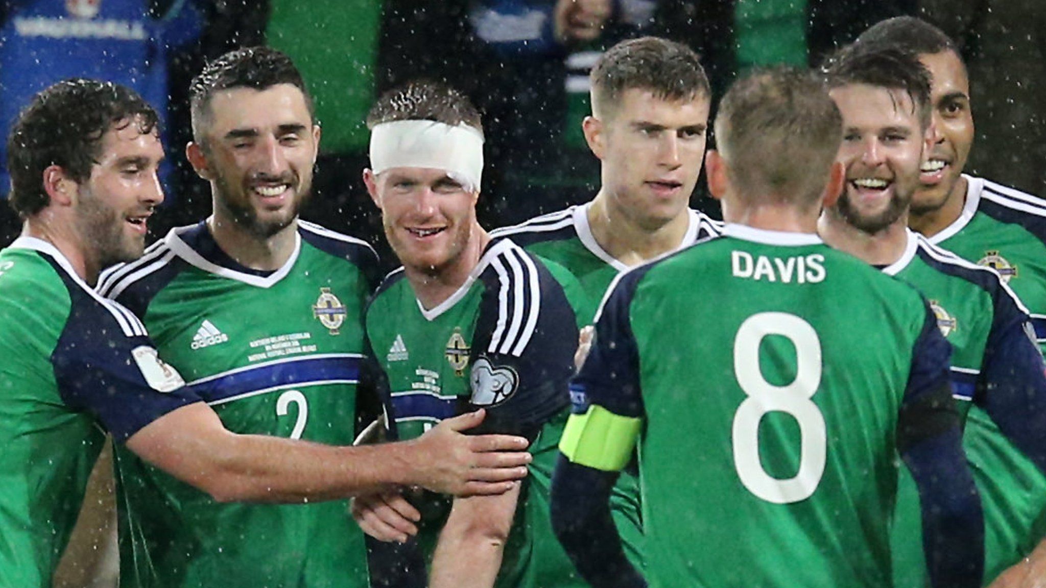Chris Brunt's goal made it 4-0 for Northern Ireland against Azerbaijan