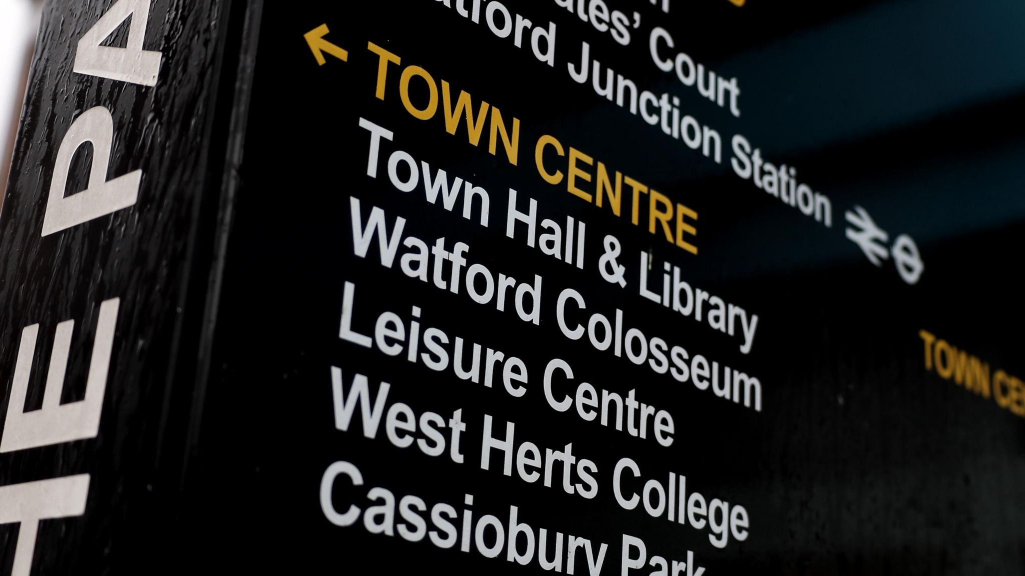 Watford town centre sign