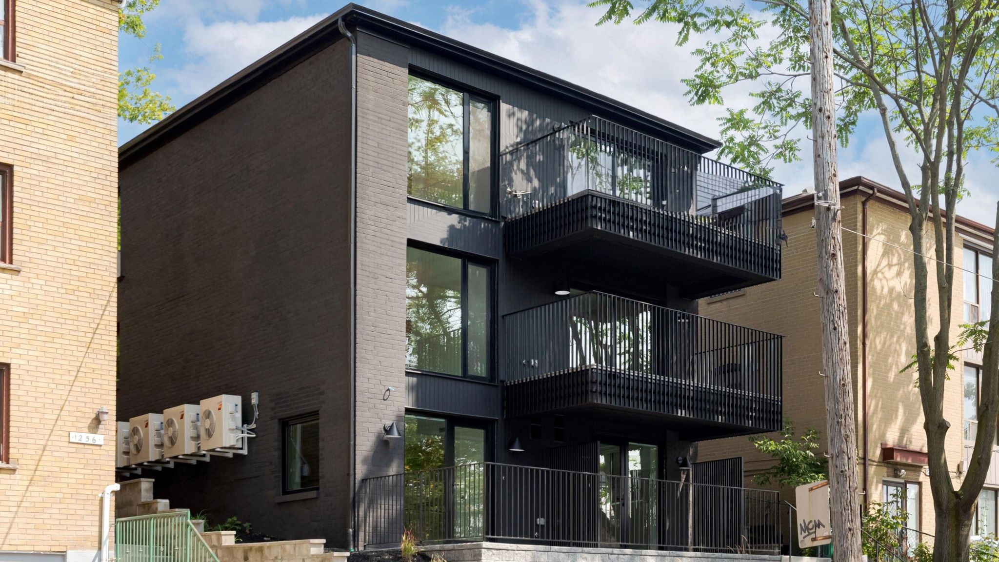 A new-build fourplex in Toronto