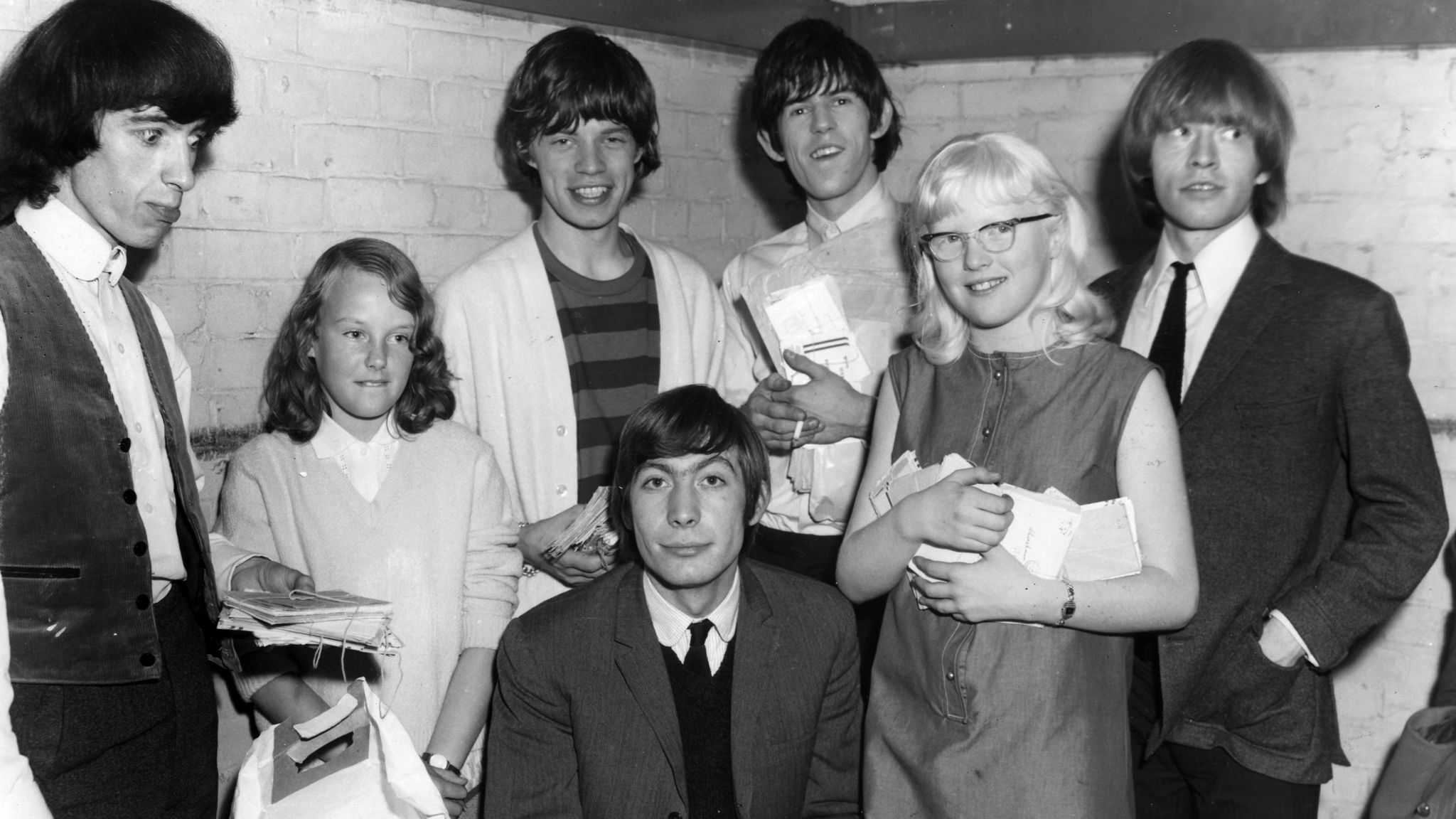 Rolling Stones backstage at Ipswich Gaumont, 1964