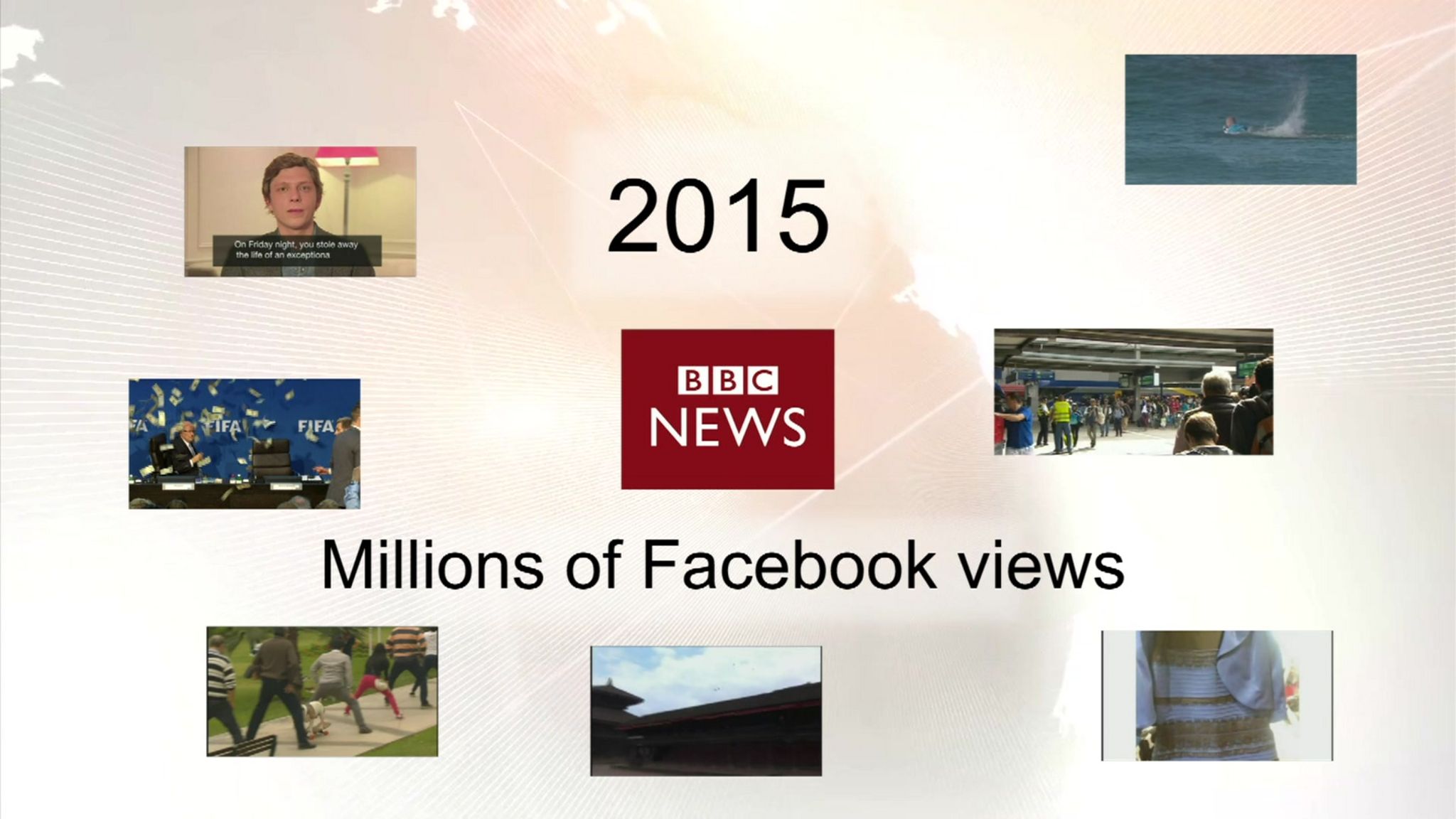 Most watched BBC News Facebook videos of 2015