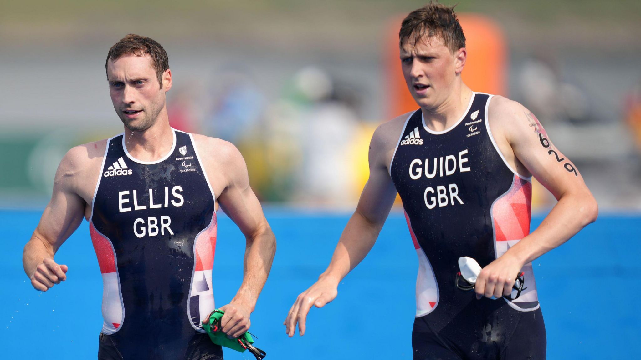 Dave Ellis (left), with guide Luke Pollard