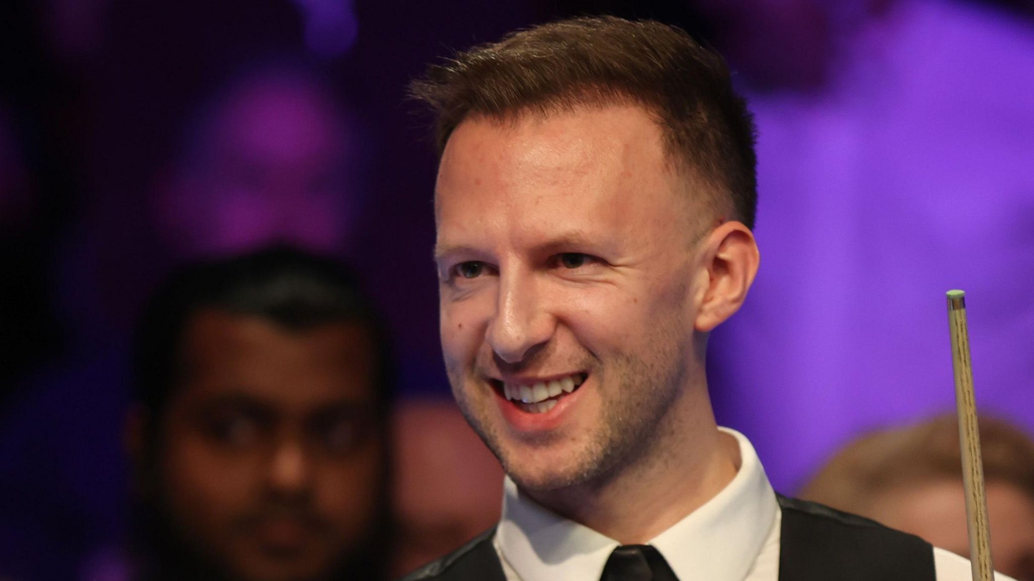 World number one Judd Trump smiles