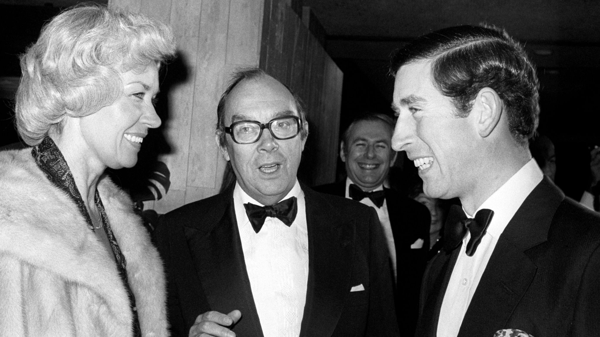Joan and Eric share a joke with then Prince Charles in 1979