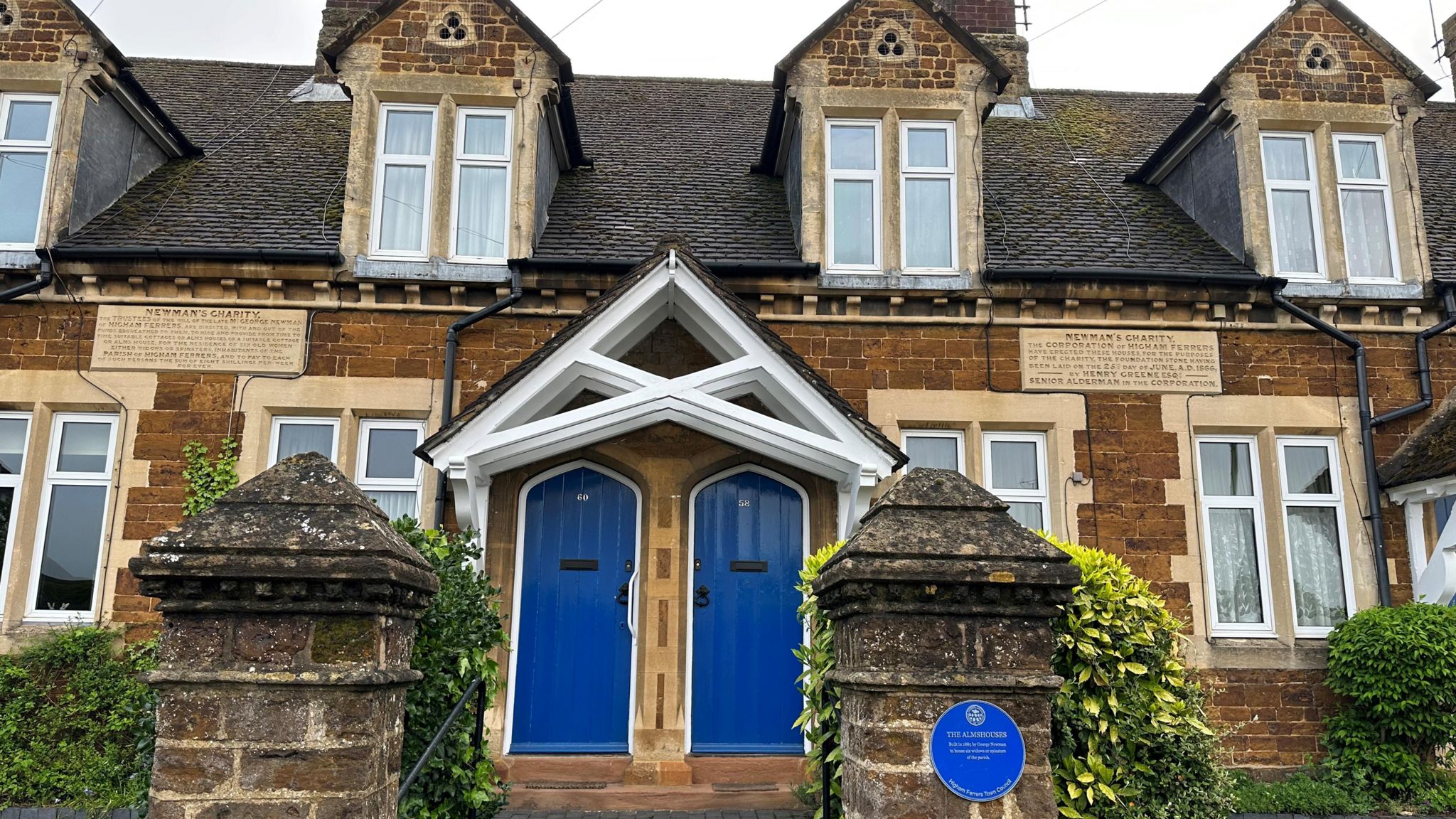 Almshouses in Higham Ferrers