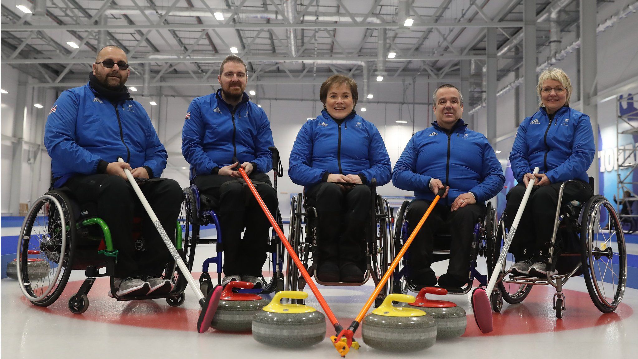 The GB wheelchair curling team
