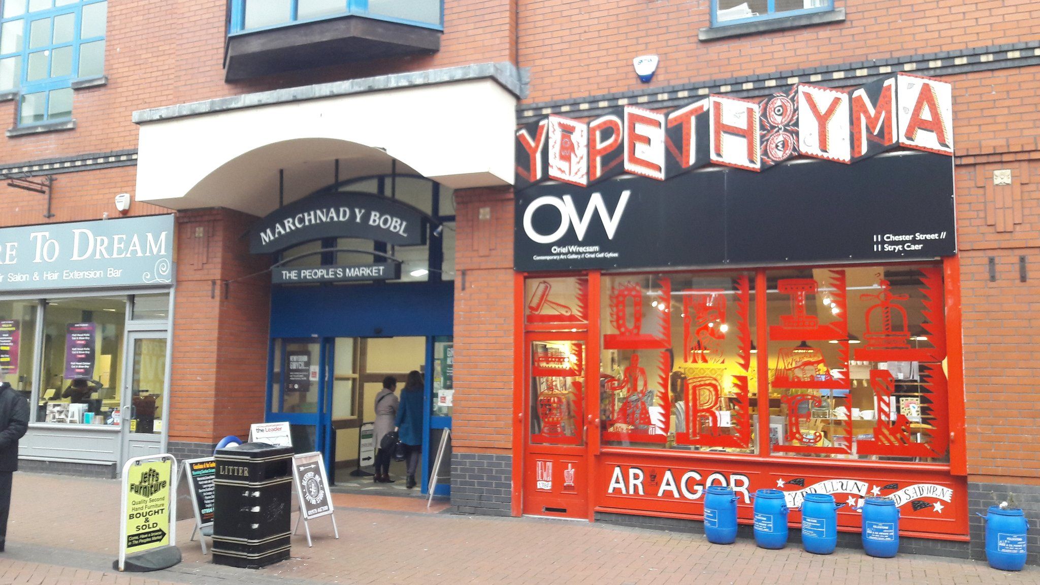 Wrexham People's Market traders move out for arts overhaul BBC News