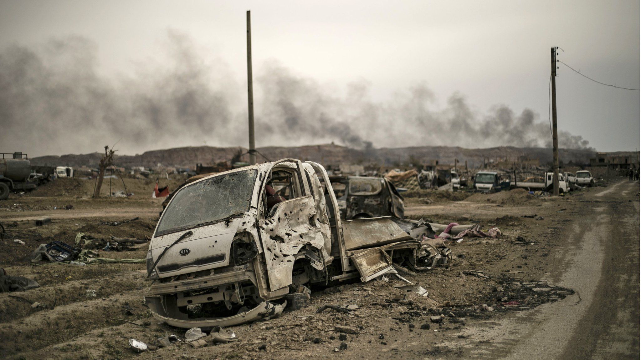 Aftermath of battle against IS in Baghouz, Deir al-Zour (2019)