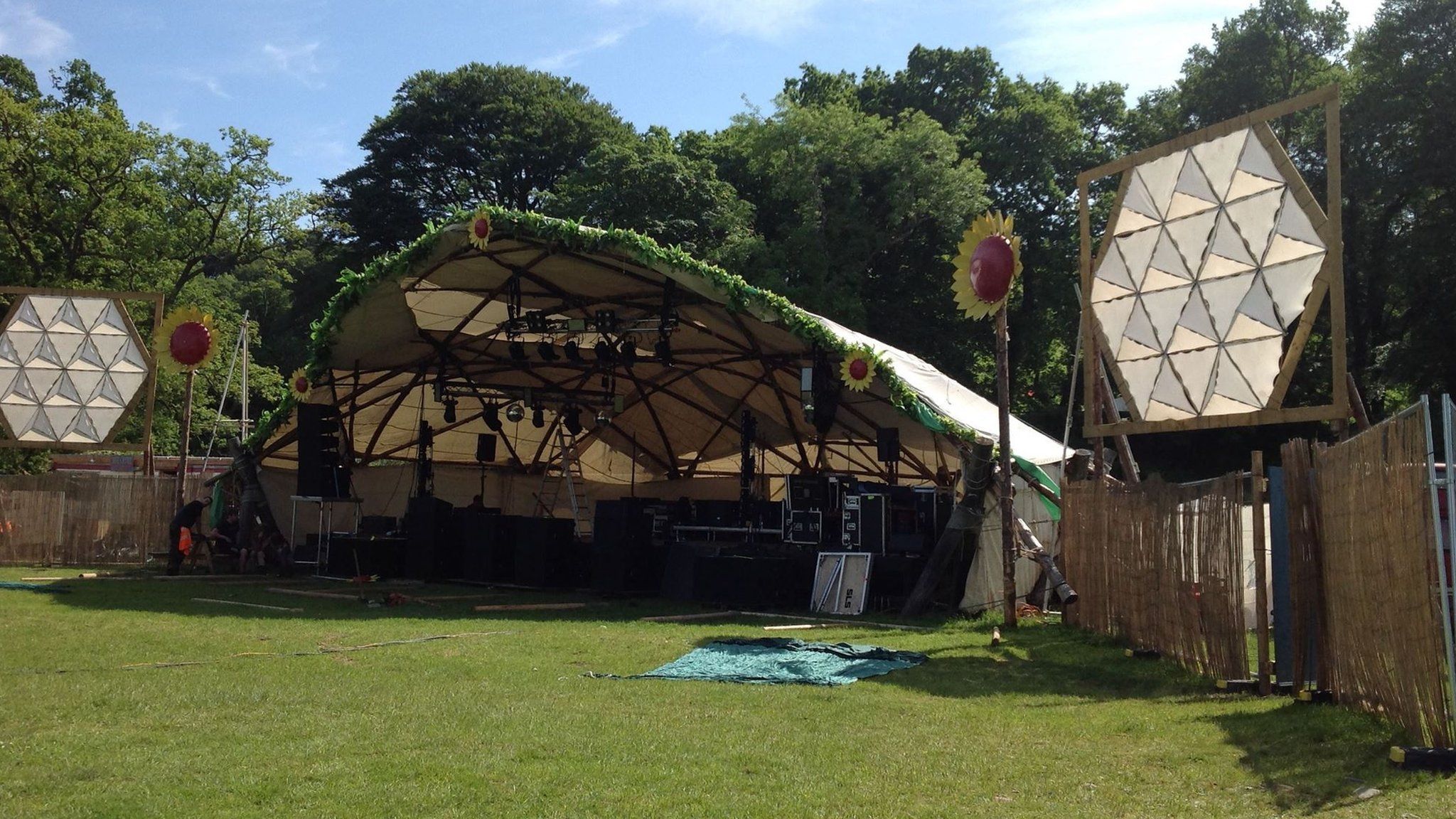 Stage is all set for Eden Festival near Beattock BBC News