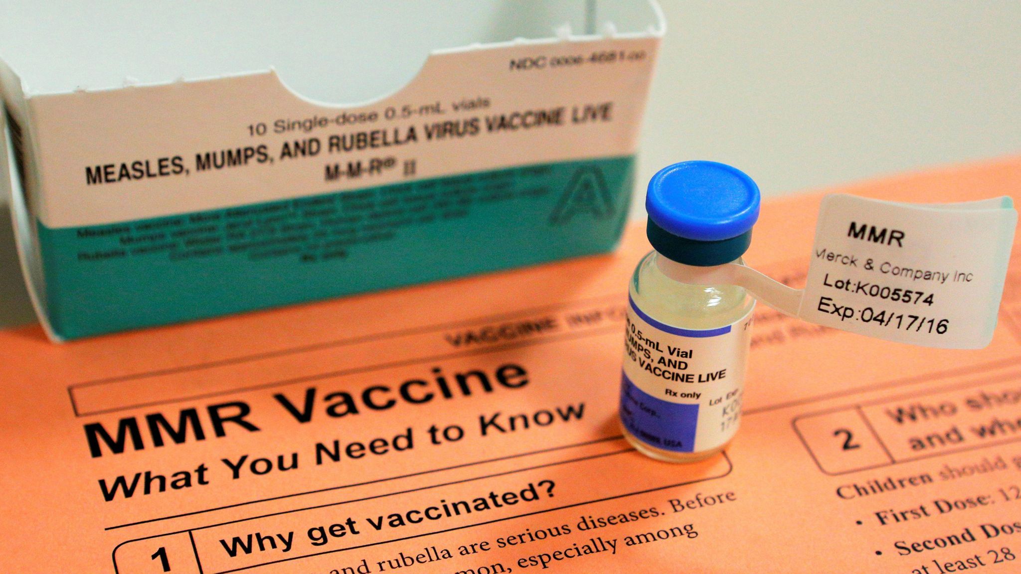 MMR vaccine and information sheet