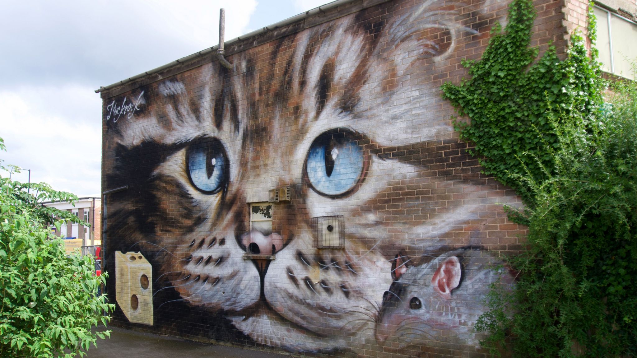 Cat, Mouse & Cheese mural