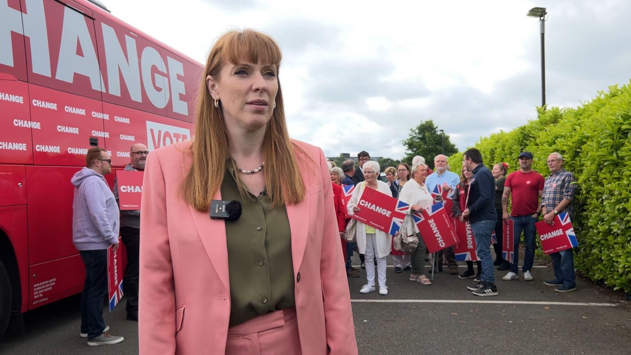 Labour deputy leader Angela Rayner in Nuneaton