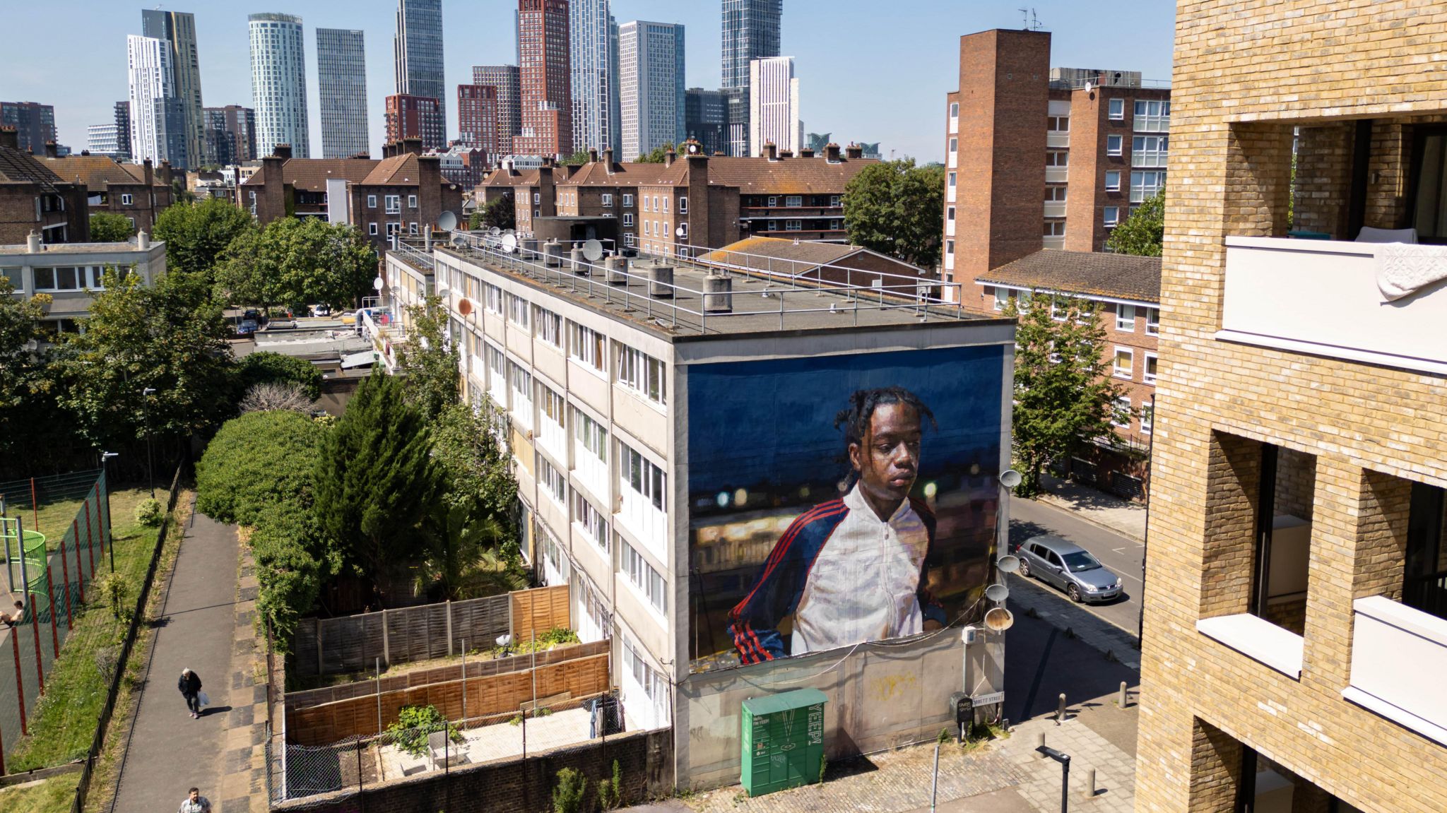 Sebas Velasco's mural A Lasting Place on Cobbett Street, Oval