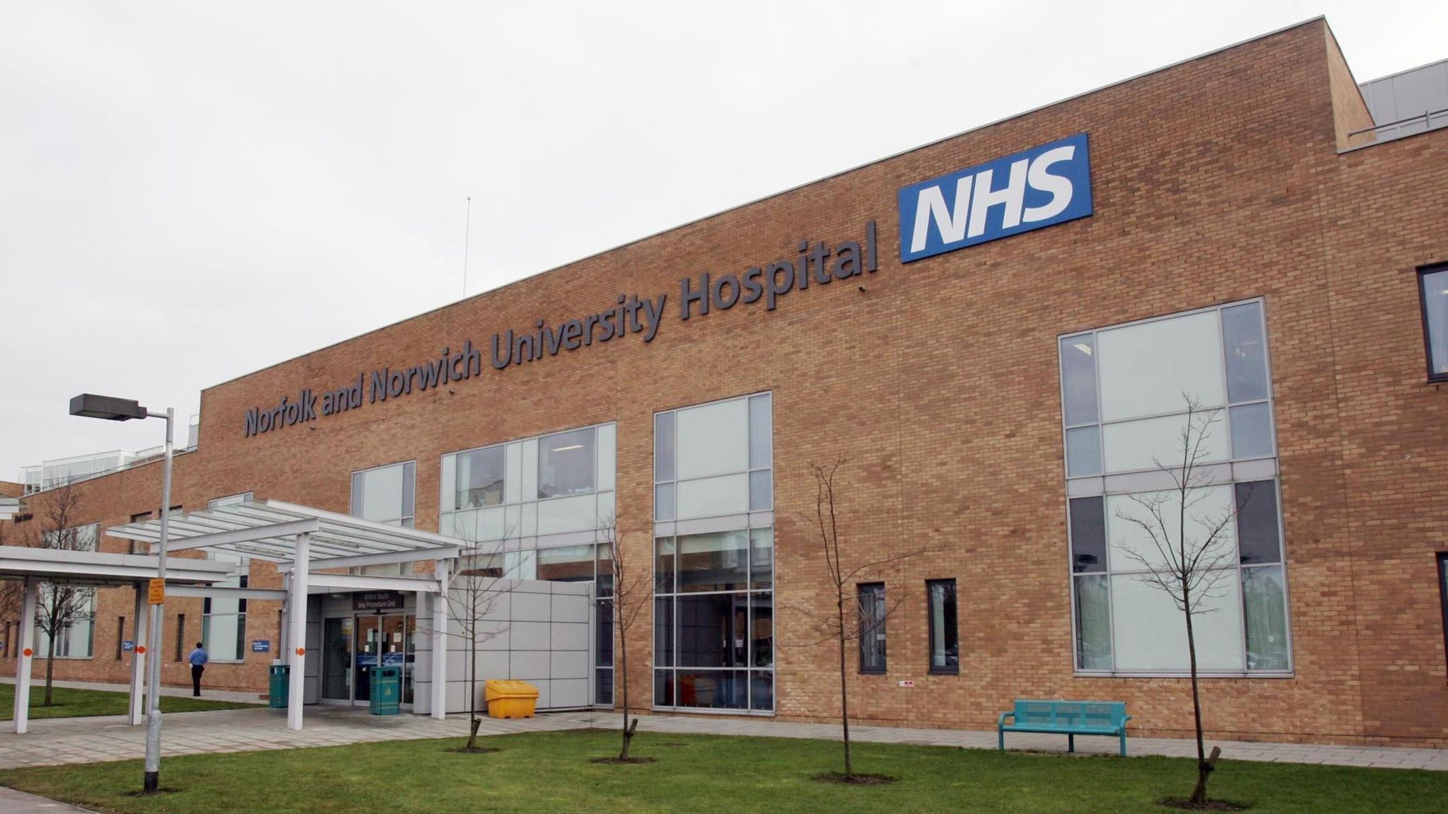 One of the entrances to the Norfolk and Norwich Hospital