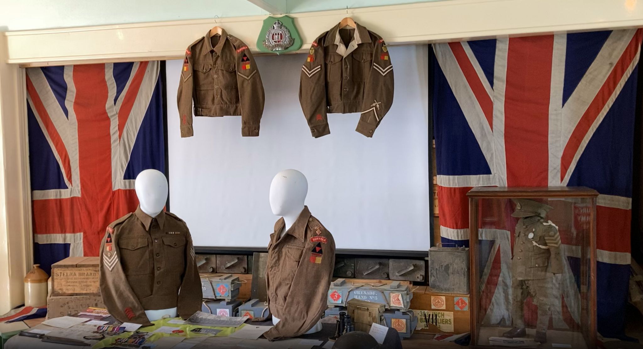 Some of Mr Gillingham's war collection